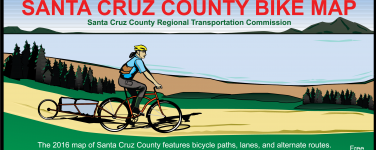 2016 Santa Cruz County Bike Map - front cover